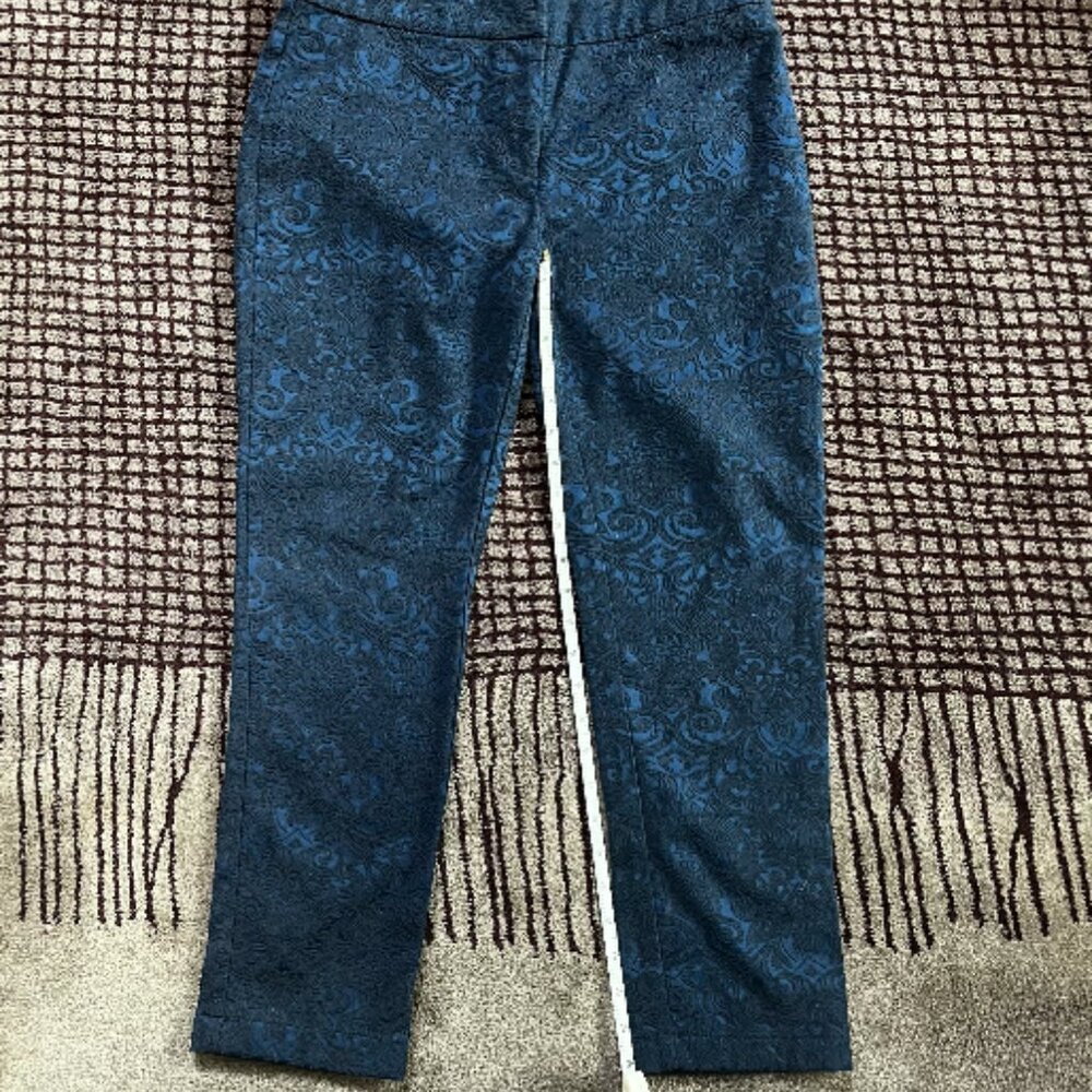 Midnight Blue Jaquard Slacks
